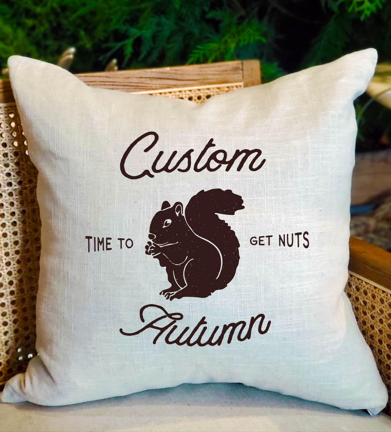 Seasonal Fall Squirrel, custom